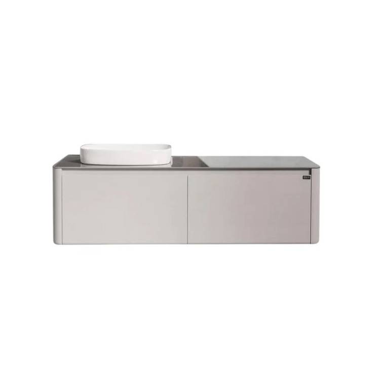 Тумба с раковиной Black&White U915.1400L серый, 140x40x55