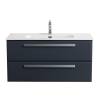 Тумба под раковину Cezares ECO-CER-N-1000-2C-SO-GR-P Grafito, 100x45.7x50
