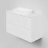Тумба под раковину La Fenice Terra Twin Bianco 100 белый матовый фото 3