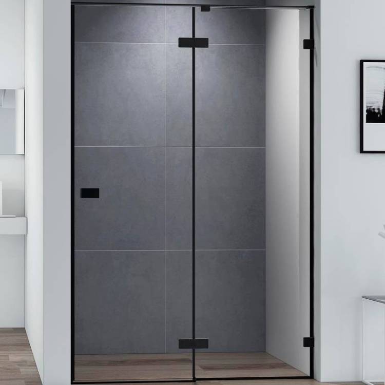 Душевая дверь в нишу Cezares Bellagio BELLAGIO-B-12-140-C-NERO черный