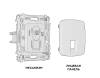 Комплект механизма телефонной розетки со шторкой Ambrella Volt Omega MO412030 фото 3