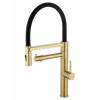 Смеситель для кухни Wonzon & Woghand WW-88458007-BG под фильтр, с гибким изливом, брашированное золото