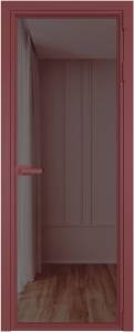 Межкомнатная дверь Profil Doors 1 AV цвет профиля Красный антрацит, стекло безопасное 6 мм золотистая бронза 600x2000