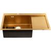 Мойка кухонная Melana ProfLine D7851HG-L золото врезная прямоугольная левая 780x510x200мм