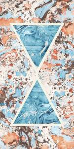 Керамогранит Cedit Araldica 763517 Triang Corallo Glo 6mm Ret 120x240