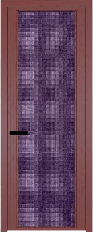 Межкомнатная дверь Profil Doors 2 AGP цвет профиля Красный антрацит, стекло безопасное 6 мм кризет фиолетовый 800x2000
