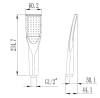 Душевая лейка ESKO SSP751Q хром фото 2