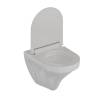 Унитаз подвесной Knotlor Essence WC51WG безободковый, сиденье микролифт, белый фото 2