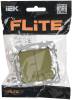Выключатель 2-клавишный IEK Flite FI-V20-1-10-1-K26 оливковый фото 2