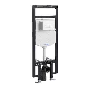 Система инсталляции для унитазов Wasserkraft Dinkel 58TLT.010.ME.WM03 клавиша белый матовый