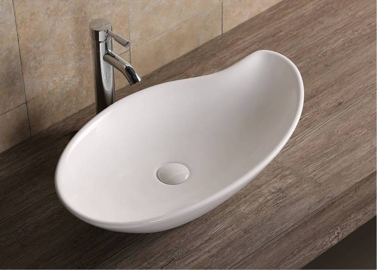 Раковина Cerutti Spa CR7265B белая, 66x38