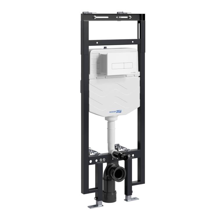 Система инсталляции для унитазов Wasserkraft Dinkel 58TLT.010.ME.WM03 клавиша белый матовый