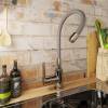 Смеситель для кухни Avrora Kitchen AV9002G с высоким гибким изливом, хром фото 5