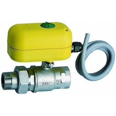 Кран шаровой сервоприводный 2-х ходовой FAR 220 В, 1 1/4 , НР-ВР