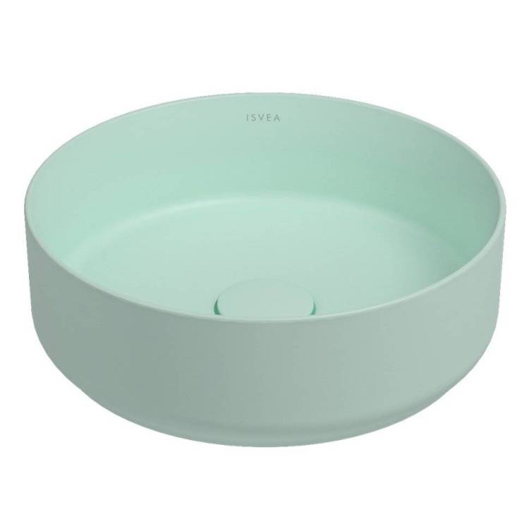 Раковина Isvea Infinity 10NF65036SV-2T 35 см, мятно-зеленая матовая