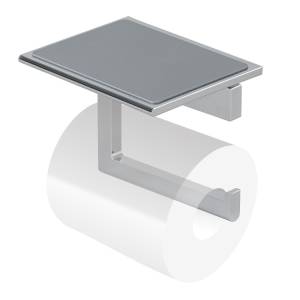 Держатель туалетной бумаги Splendy Inspiration R IR4063SVCR с полочкой, хром