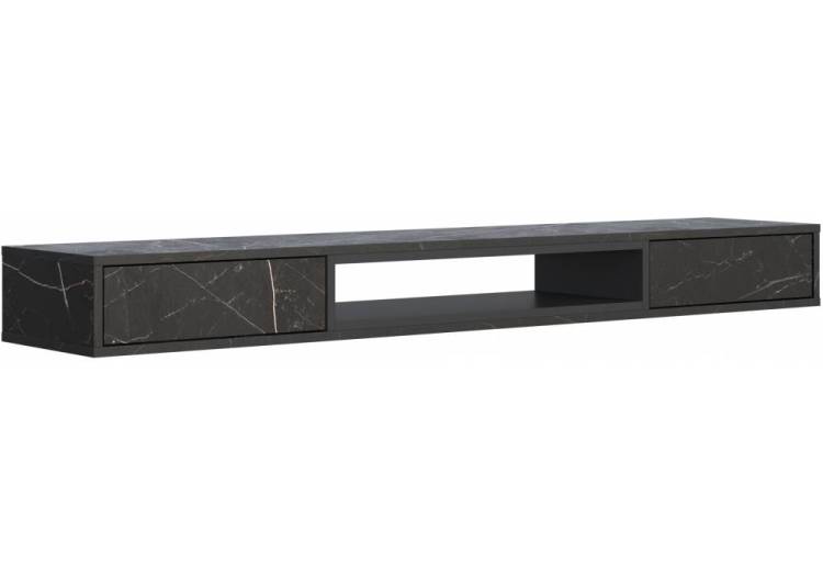 ТВ тумба Woodville Делора 674712 файерстоун / черный