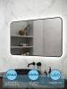 Зеркало Watersense Rita Black Soft Line W00923 LED подсветка, сенсор на взмах, 120x70 фото 3