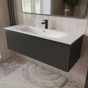 Тумба с раковиной Terminus Sicilia SIC101201701601O графит , 120x38