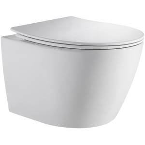 Унитаз подвесной Orange C07-150W безободковый, сиденье с микролифтом