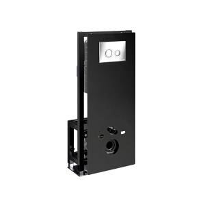Система инсталляции для унитазов Wasserkraft Glan 66TLT.010.ME.BL.CH01 клавиша хром