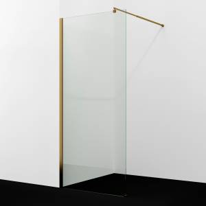 Душевая перегородка Wasserkraft Rur 30W40BG профиль матовое золото, стекло прозрачное, 120x120x200