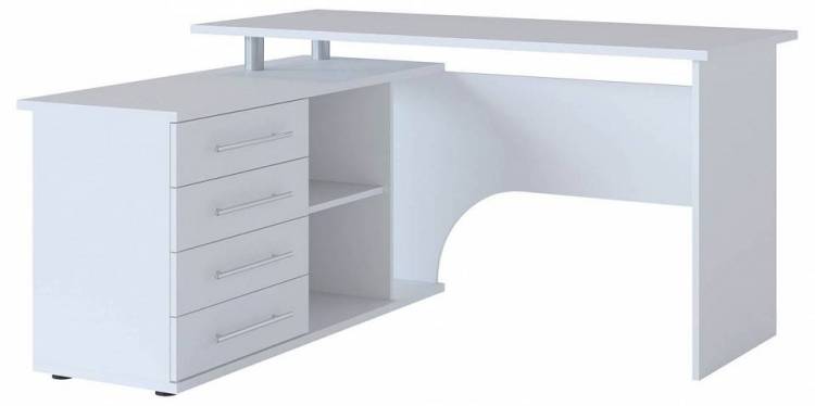 Стол компьютерный Сокол КСТ-109Л 4680212004650, 4680212004667, КСТ109ЛБ6 Белый