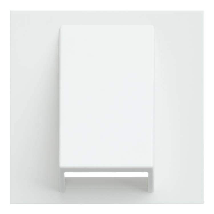 Лицевая панель для вывода кабеля Rikett 35170 MW белый сатин