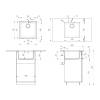 Кухонная мойка Ulgran Quartz Under 400-05 бетон фото 2