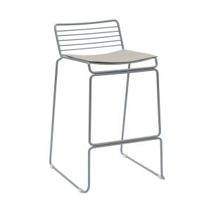 Стул полубарный Stool Group Danny DN-S26 grey серый, с подушкой