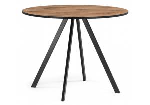 Стол Woodville Баргел 611362 дуб вотан, черный 90x90x75