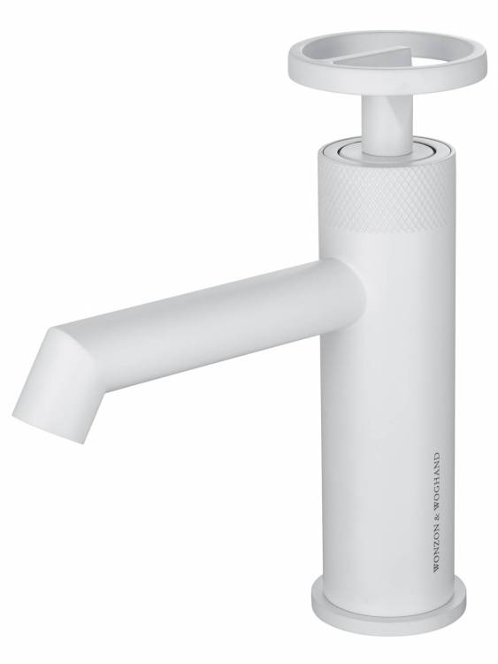 Смеситель для раковины Wonzon & Woghand WW-H1065-MW белый матовый