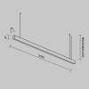 Подвесной линейный светодиодный светильник Technical LL312048 фото 7