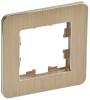 Рамка 1-постовая IEK Brite BR-M12-M-21-K37 шампань