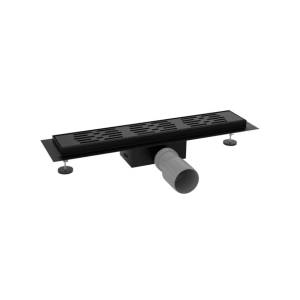 Душевой трап Teymi Ellie T90370 решетка черная, 10x40 см