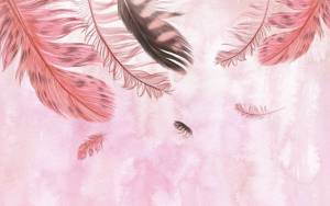 3D Фотообои Artegrafico «Занавес из перьев» NV-029 канвас