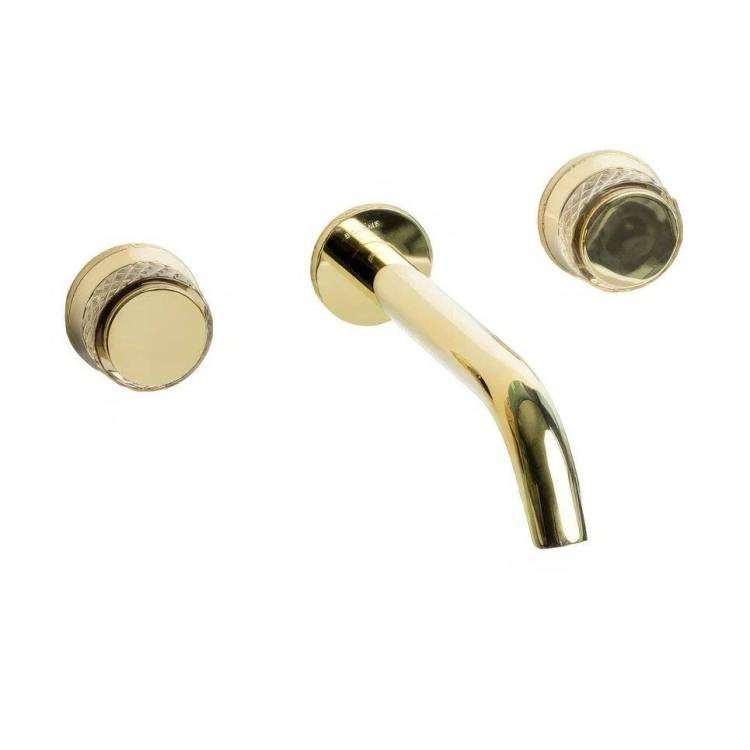 Смеситель для раковины Boheme Aura 152-2-G-A золотой