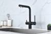 Смеситель для кухни Paulmark Serpentine Se213222-AN с выдвижным изливом, антрацит фото 2