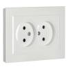 Розетка 2-местная IEK Brite BR-R20-10-K01-F белый фото 6