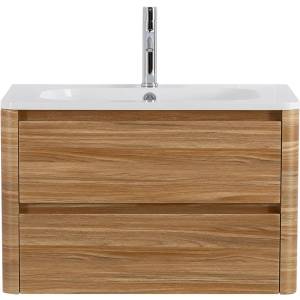 Тумба с раковиной Cezares Relax 80 дуб карамельный, раковина Cezares CZR-800/480-LV-MR-NV