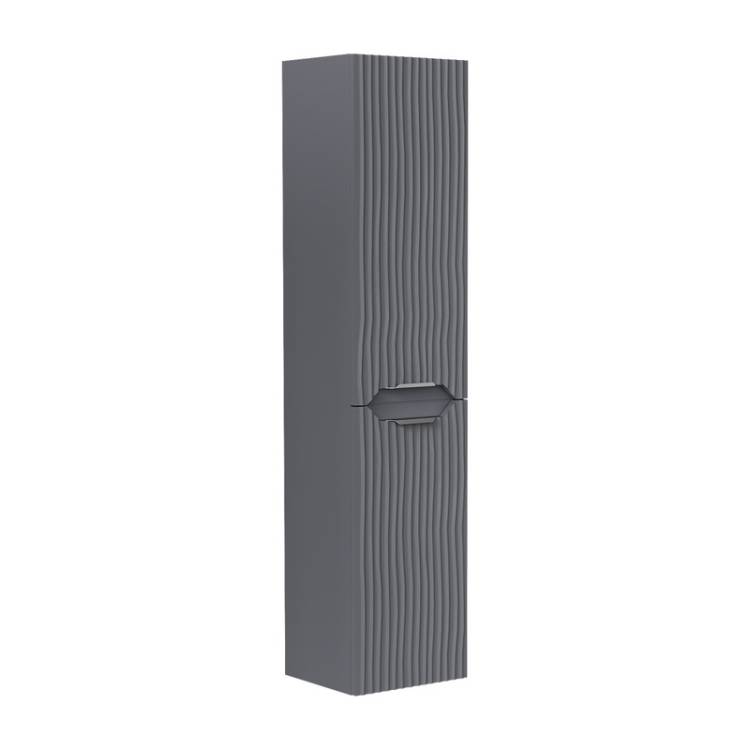 Шкаф-пенал Equil Mirage ppMIRAGE36.R.KZ-07 с корзиной для белья, графит софт, 160x36