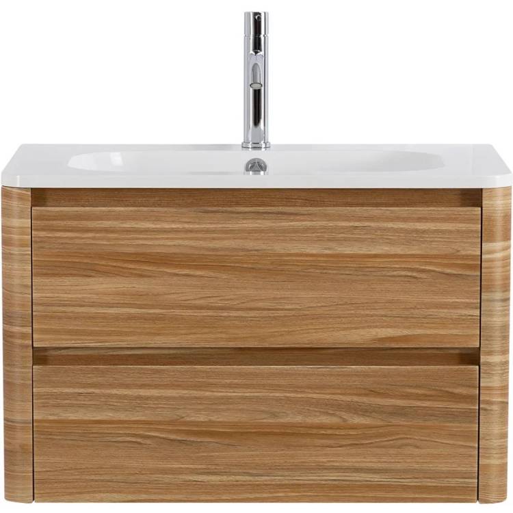 Тумба с раковиной Cezares Relax 80 дуб карамельный, раковина Cezares CZR-800/480-LV-MR-NV