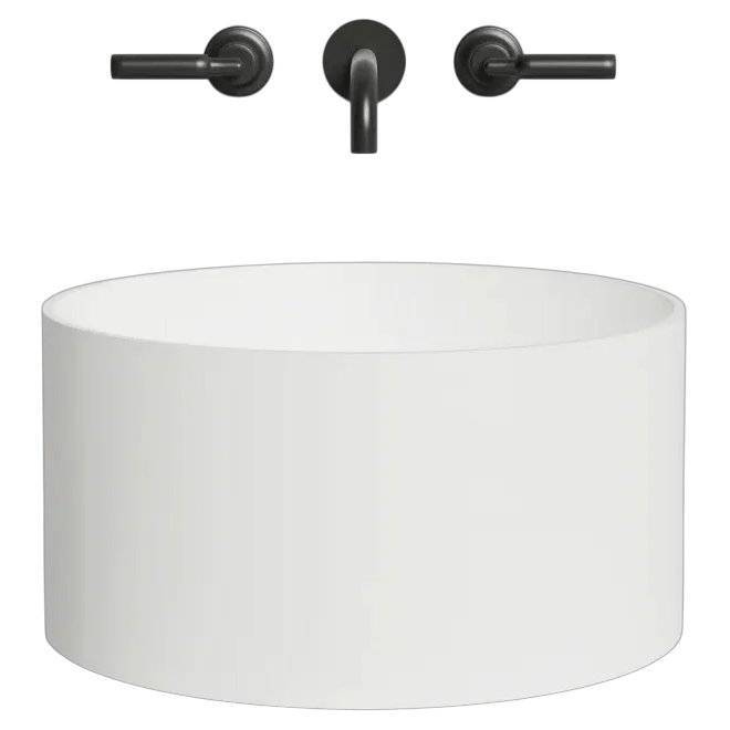 Раковина Salini Armonia 130422M 45 см, белая матовая