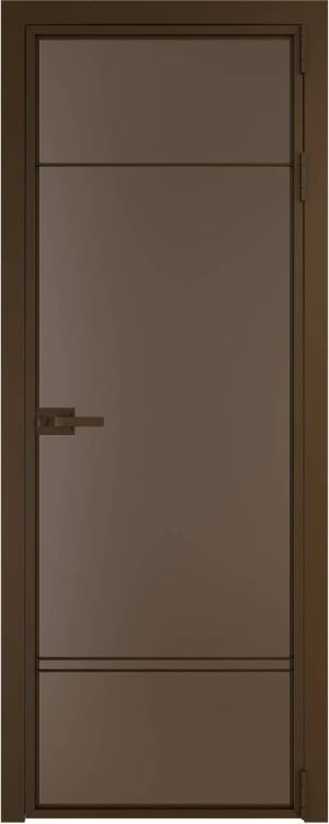 Межкомнатная дверь Profil Doors 4 AX цвет профиля Деорэ, стекло безопасное 6 мм монохром гляссе 700x2000