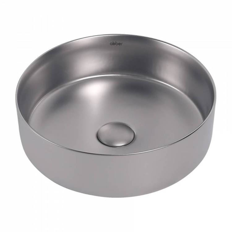 Раковина Abber Bequem AC2108MS 35 см, серебро матовое