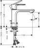 Смеситель для раковины Hansgrohe Rebris S 72519670 черный фото 2