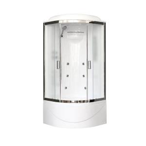 Душевая кабина Royal Bath RB 90BK2-M-CH с высоким поддоном, с сиденьем