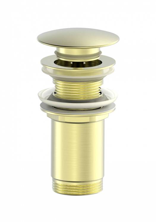 Донный клапан для раковины Wonzon & Woghand WW-88SS09-BG брашированное золото