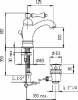 Смеситель для раковины Cezares Margot MARGOT-LSM1-A-01-Bi фото 2