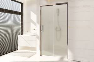 Душевая дверь в нишу Royal Bath Accord RB145HS-C-CH профиль хром, стекло матовое, 145x200